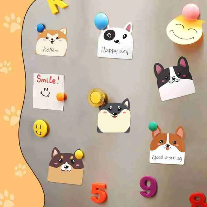 جرو كلب لطيف على شكل حيوان ملاحظات لاصقة . Cute Puppy Dog Animal Shape Sticky Notes Office