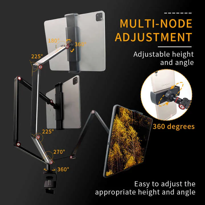 حامل كمبيوتر لوحي ، حامل كمبيوتر لوحي بتصميم . Tablet PC Holder, Adjustable Multi-Angle Design Tablet