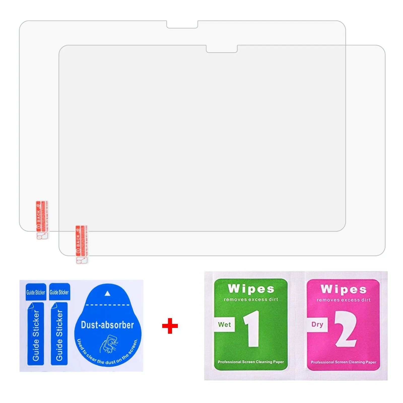 2-Pack 9H Tempered Glass Film For Tcl Tab 10S / Enjoy 2 / T10 / Honor X8 / Lenovo K10C