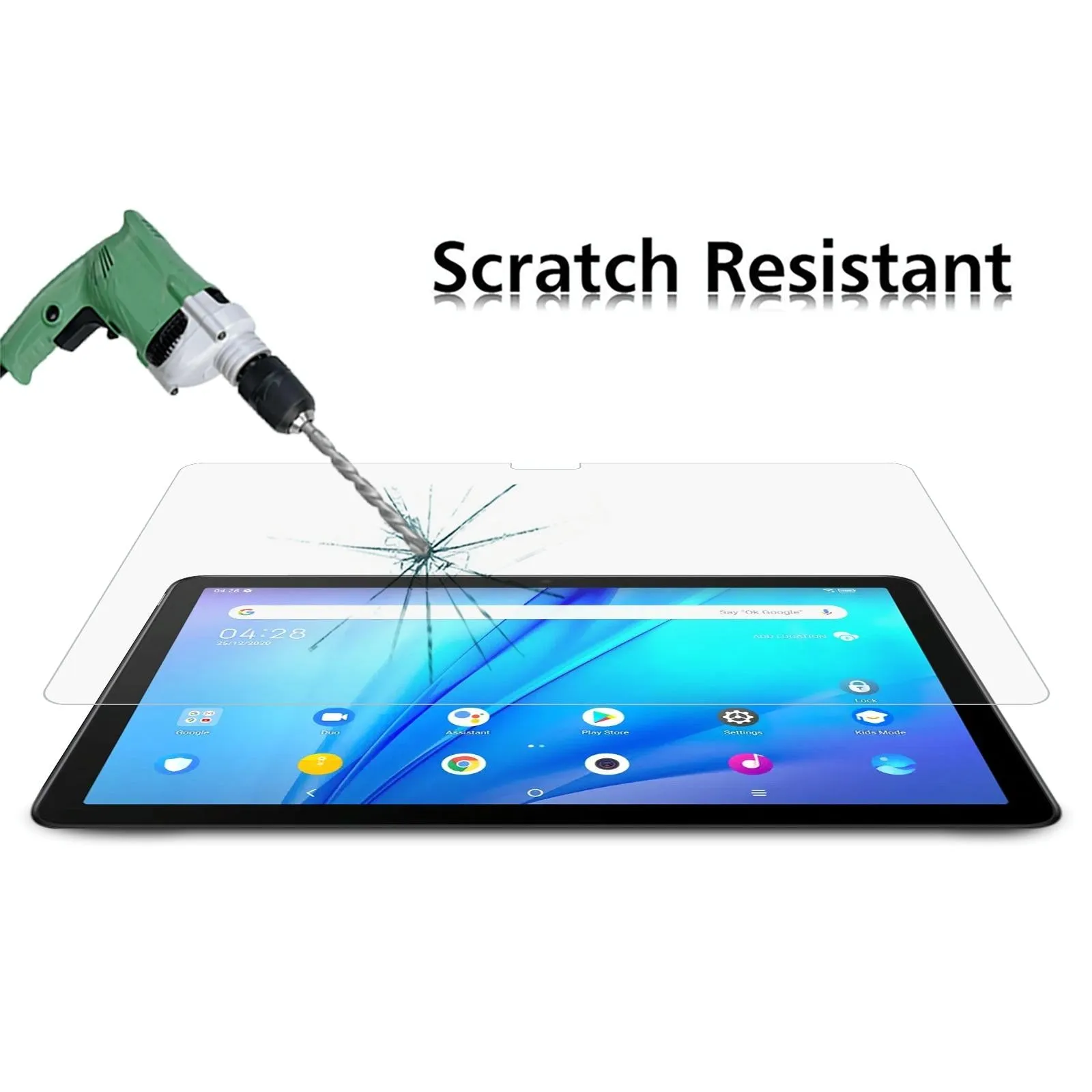 2-Pack 9H Tempered Glass Film For Tcl Tab 10S / Enjoy 2 / T10 / Honor X8 / Lenovo K10C