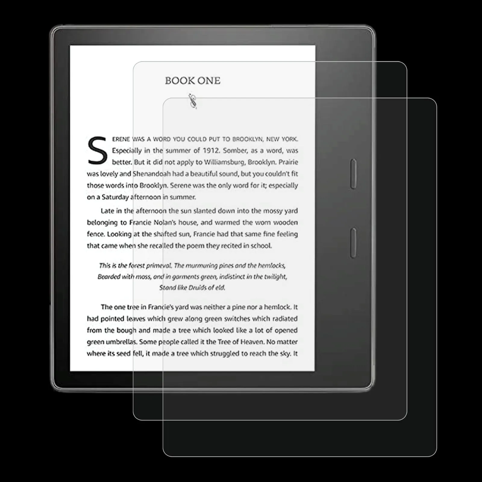 2-Pack Tempered Glass Film For Amazon Kindle Oasis 2017 - 9H 2.5D Explosion-Proof