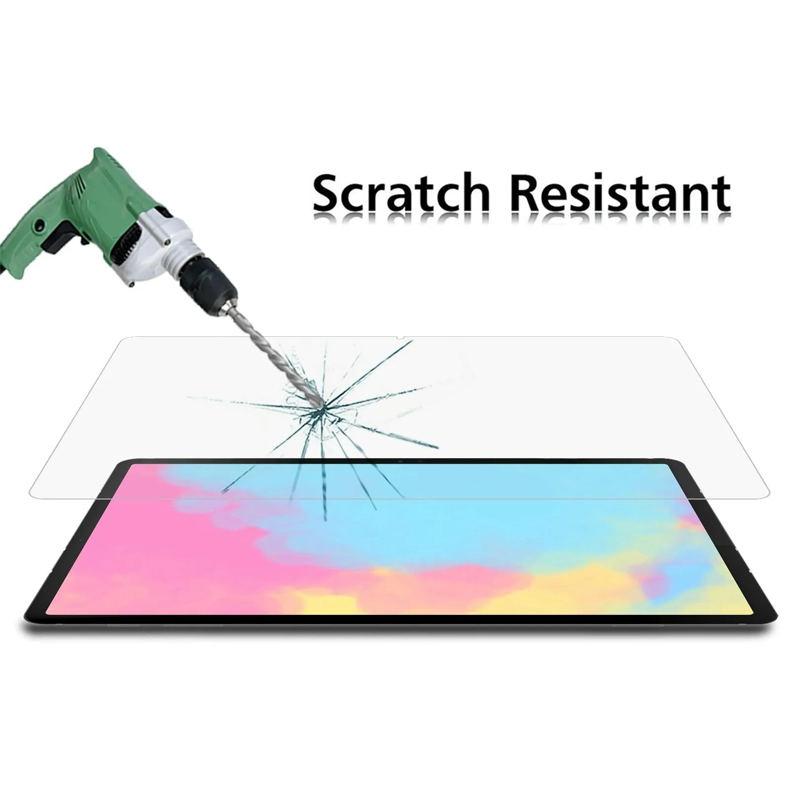 2-pack Tempered Glass Film for Samsung Galaxy Tab S8 - 9h 2.5d Explosion-proof