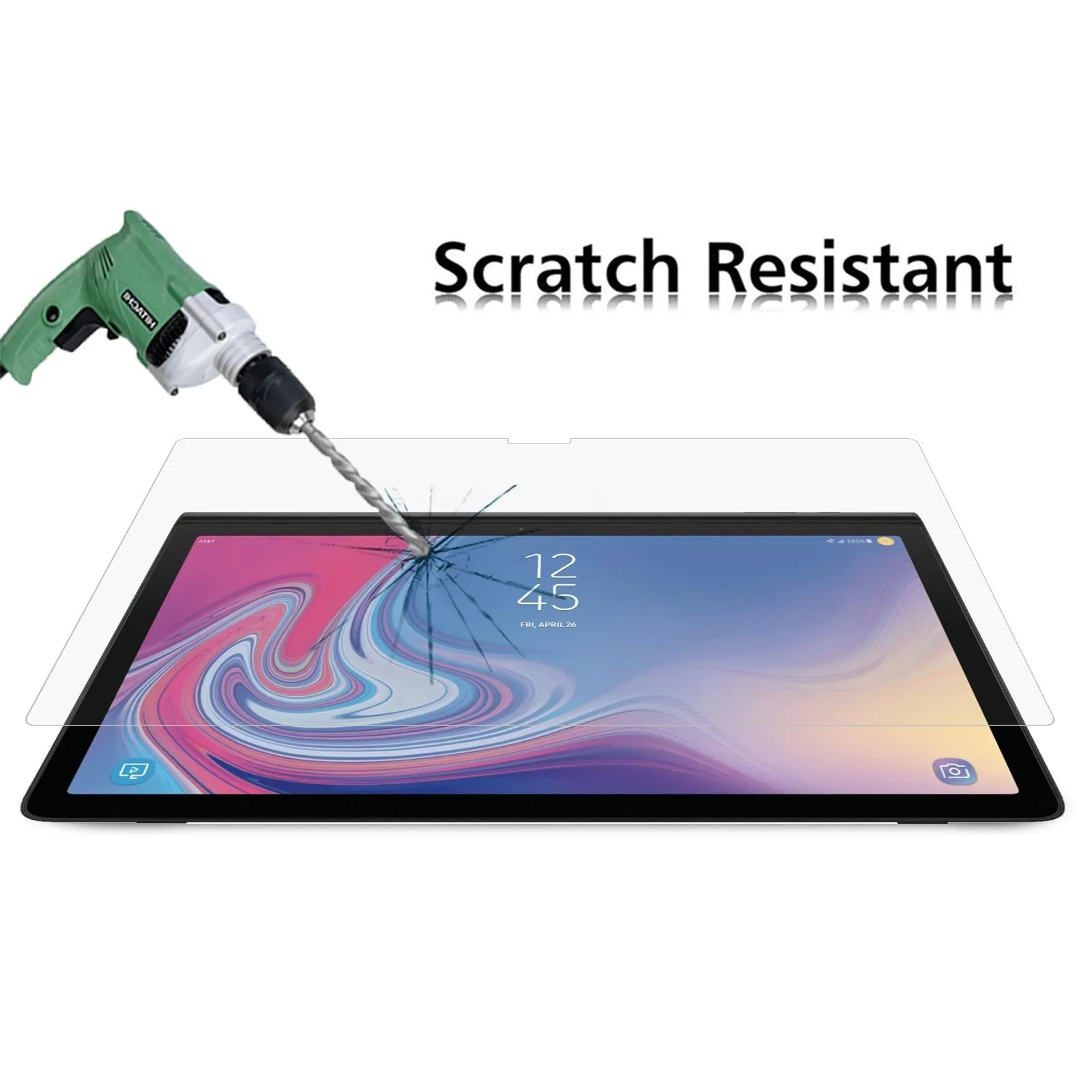 2-pack Tempered Glass Film for Samsung Galaxy View2 - 9h 2.5d Explosion-proof