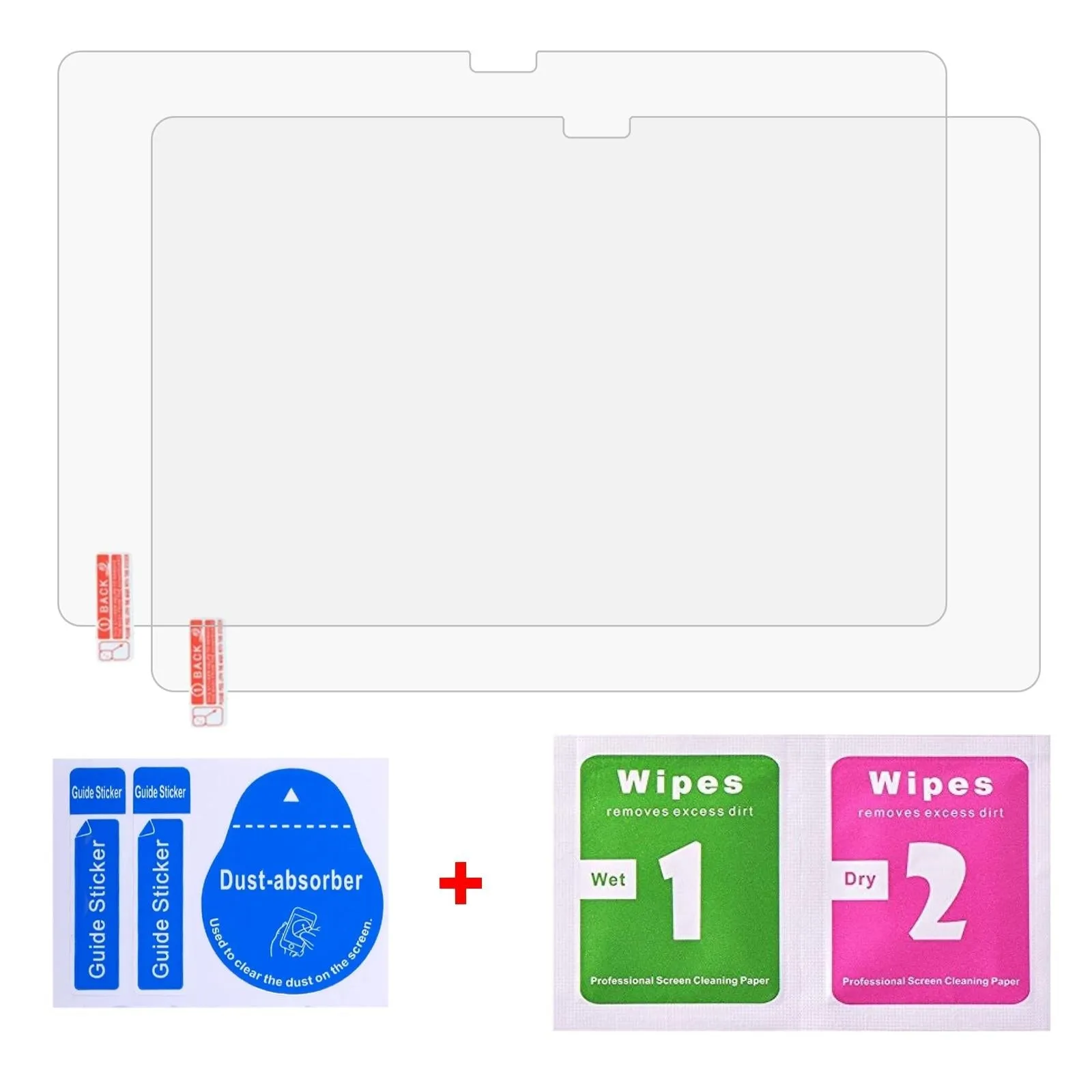 2-Pack Tempered Glass Film For Tcl Tab 10S / Huawei Enjoy Tablet 2