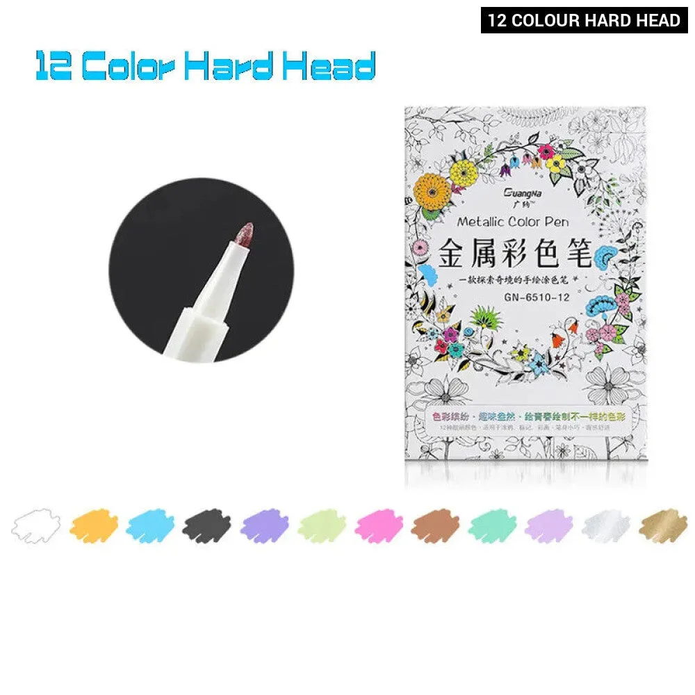 30 Soft Brush Metallic Art Markers Card Making Crafts Rock Painting Glass Scrapbooking