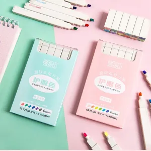 6pcs/lot Soft Color Kyuto 2D Highlighters