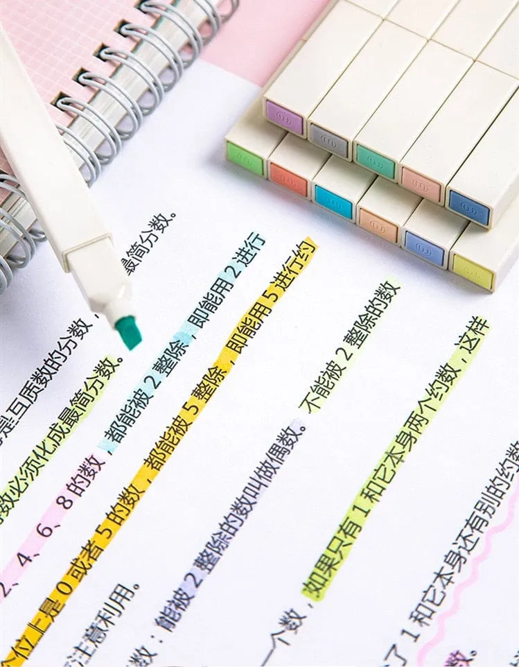 6pcs/lot Soft Color Kyuto 2D Highlighters