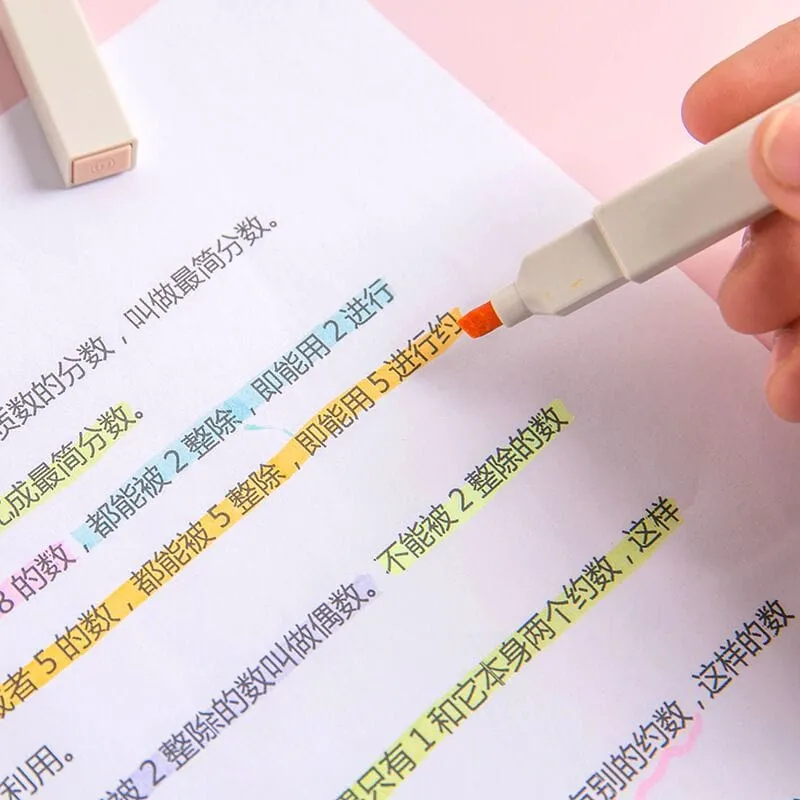 6pcs/lot Soft Color Kyuto 2D Highlighters