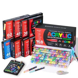 Acrylic Marker Set for Students and Kids-مجموعة أقلام تلوين أكريليك