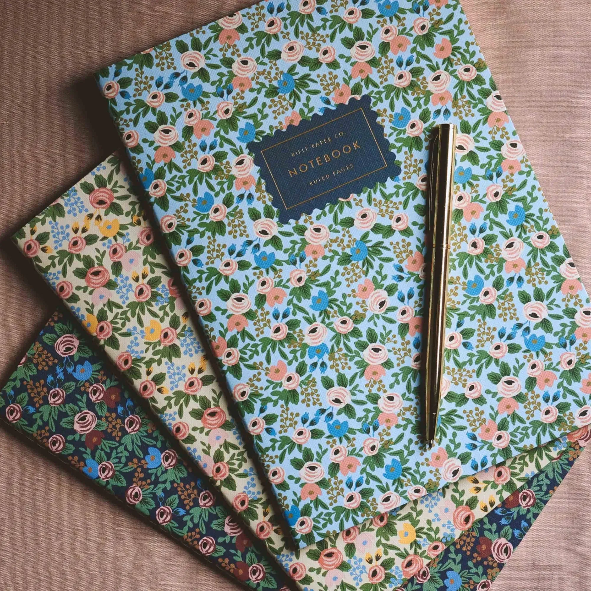 Assorted Rosa Notebooks (Set of 3)