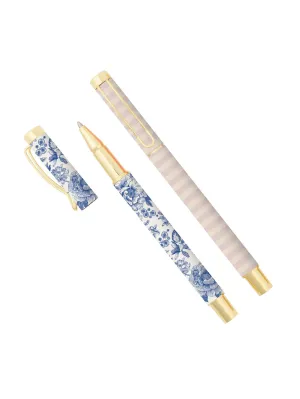 Blue Delft Metal Pen Set