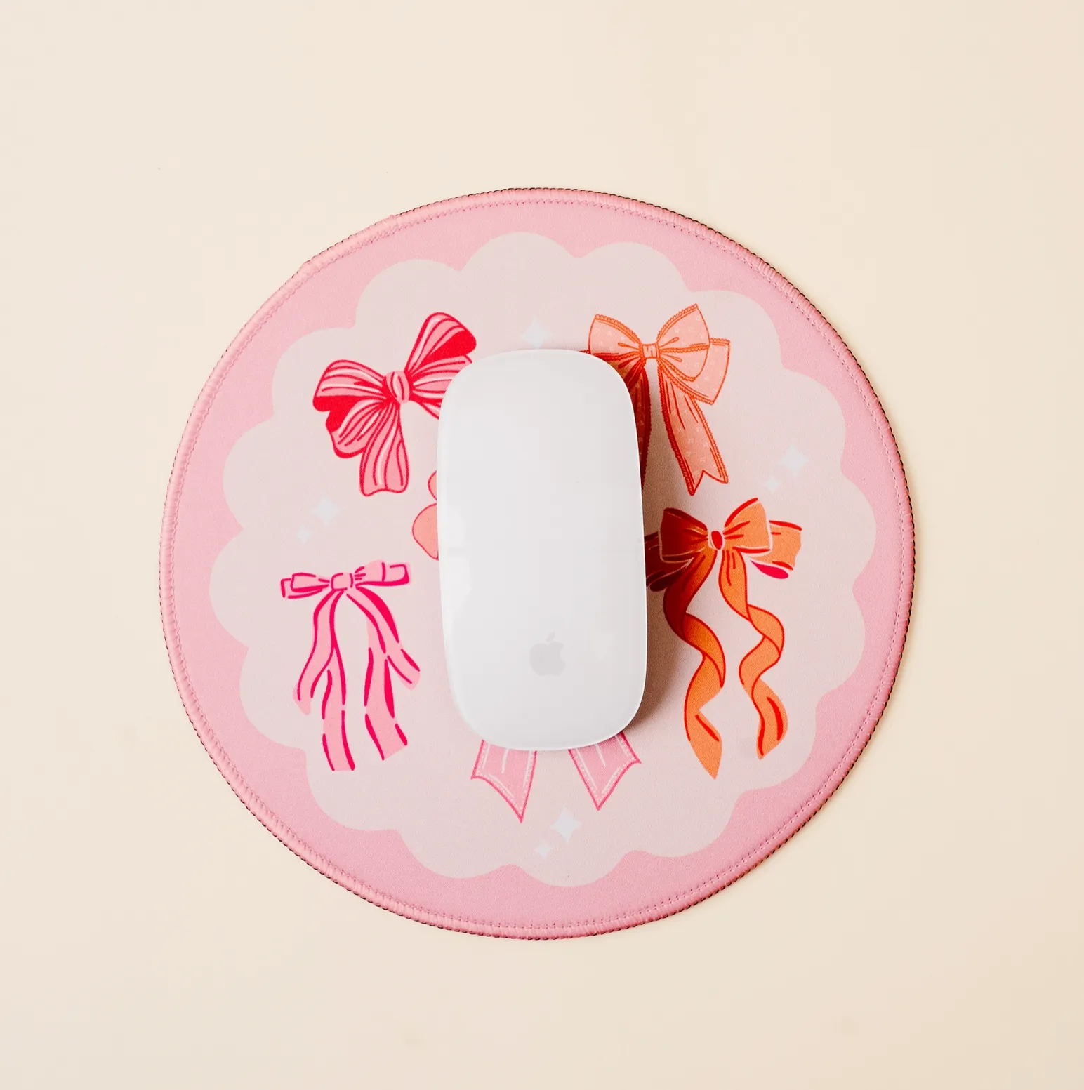 Chic Clicks Mouse Pad, Blushing Bows