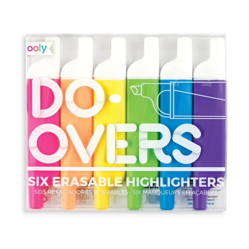 Do Overs Erasable Highlighters - Set of 6