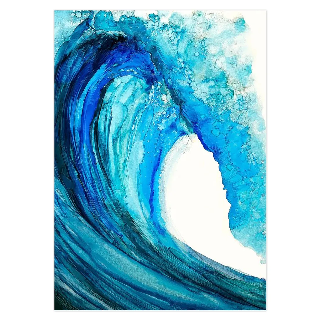 Greeting cards-Blue Wave
