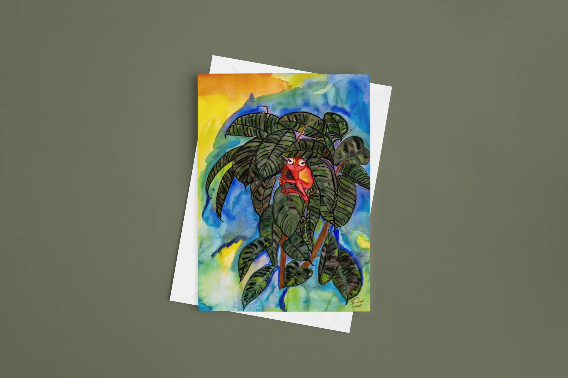 Greeting Cards-Tree Frog