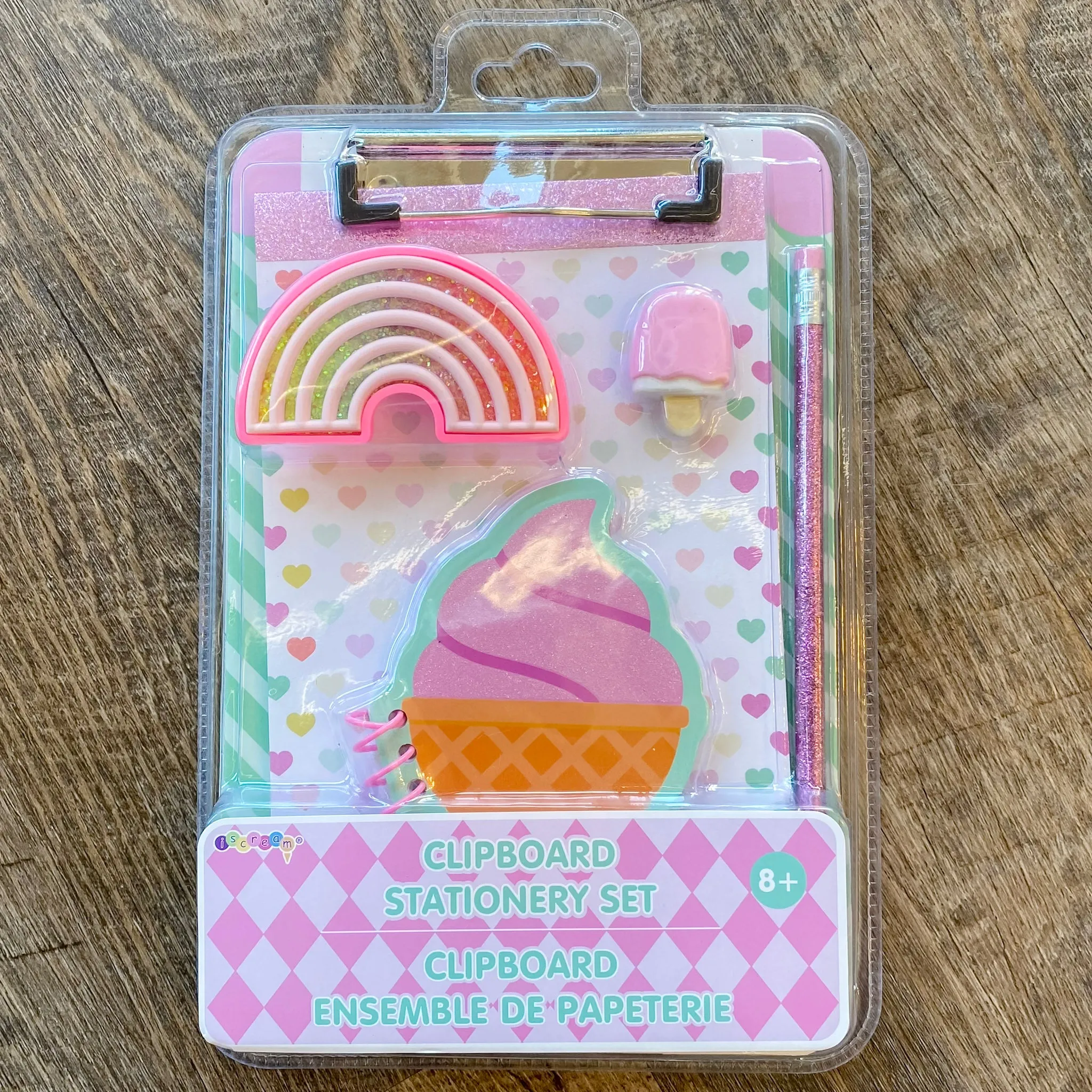 Ice Cream Clipboard Stationery Set