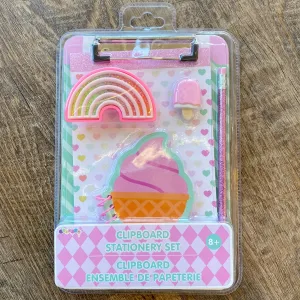 Ice Cream Clipboard Stationery Set