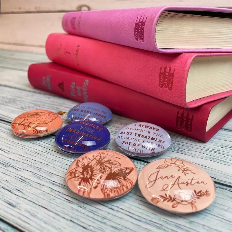 Jane Austen Magnets - Glass Quote Design