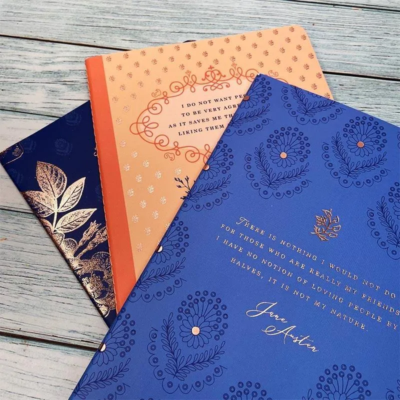 Jane Austen Notebooks - Set of 3