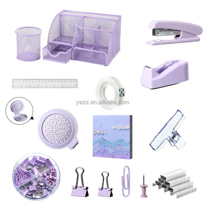 Metal Desk Stationery Accessory Set-مجموعة ملحقات مكتبية