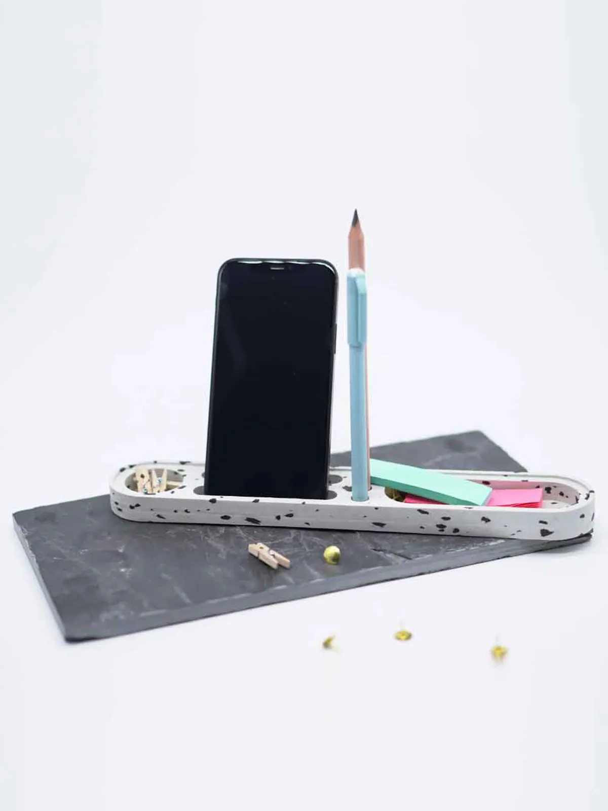 Moonlight Eco Desk Organizer White