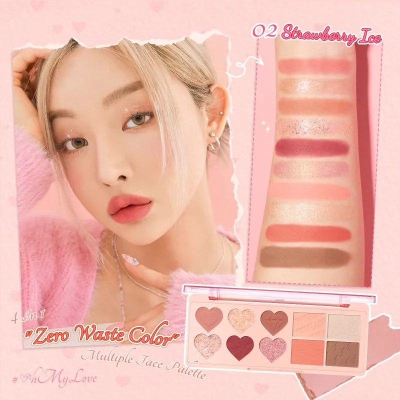 Multifunction Blush & Highlight Eyeshadow Palette
