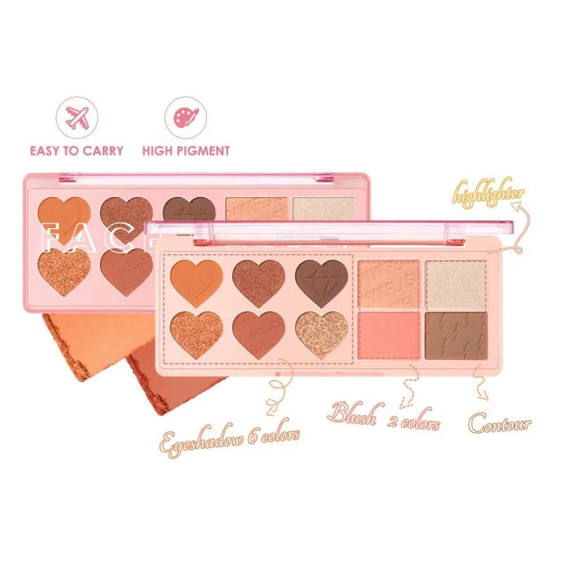 Multifunction Blush & Highlight Eyeshadow Palette