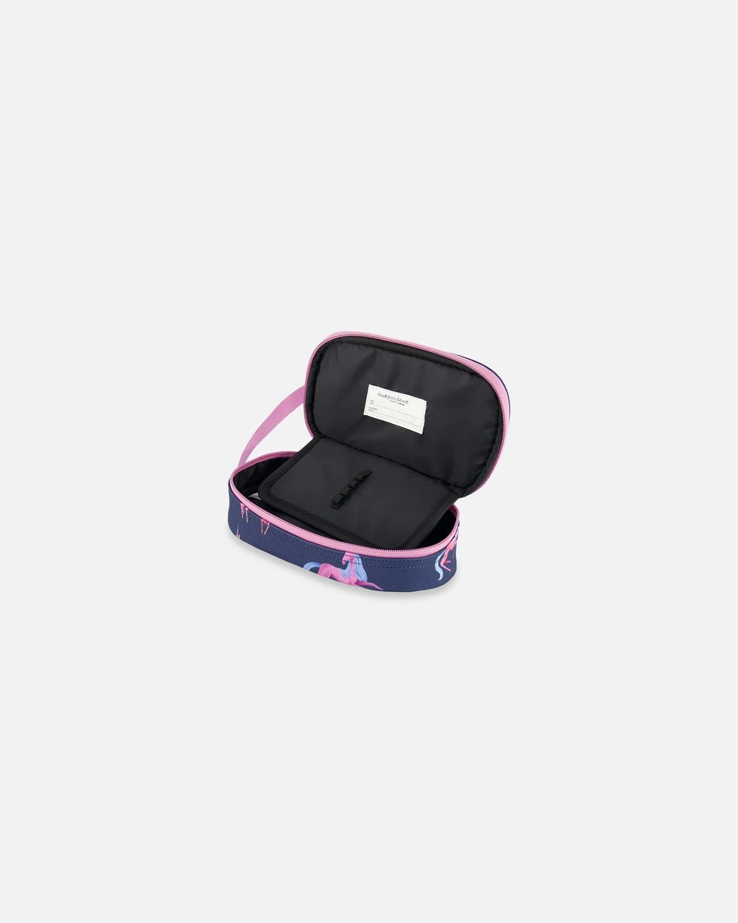 Pencil Case Navy Printed Unicorn