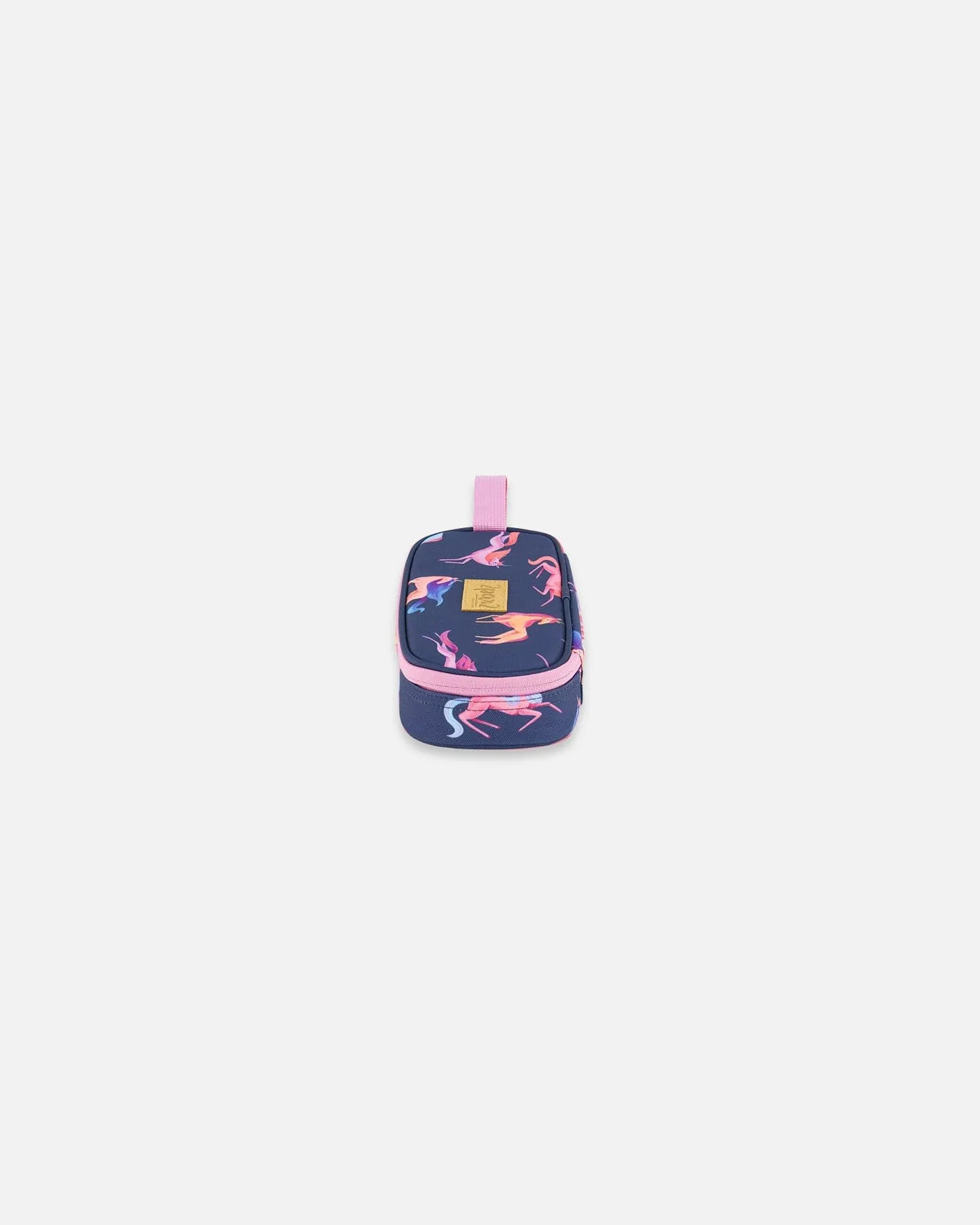 Pencil Case Navy Printed Unicorn