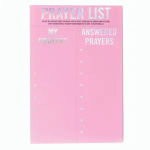 prayer list notepad