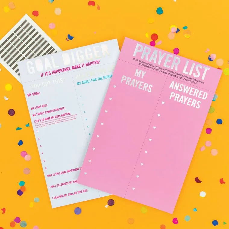 prayer list notepad