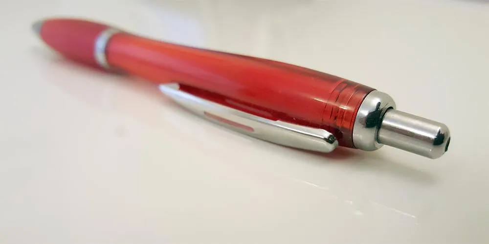 Promotional Curvy Pens - Unprinted sample