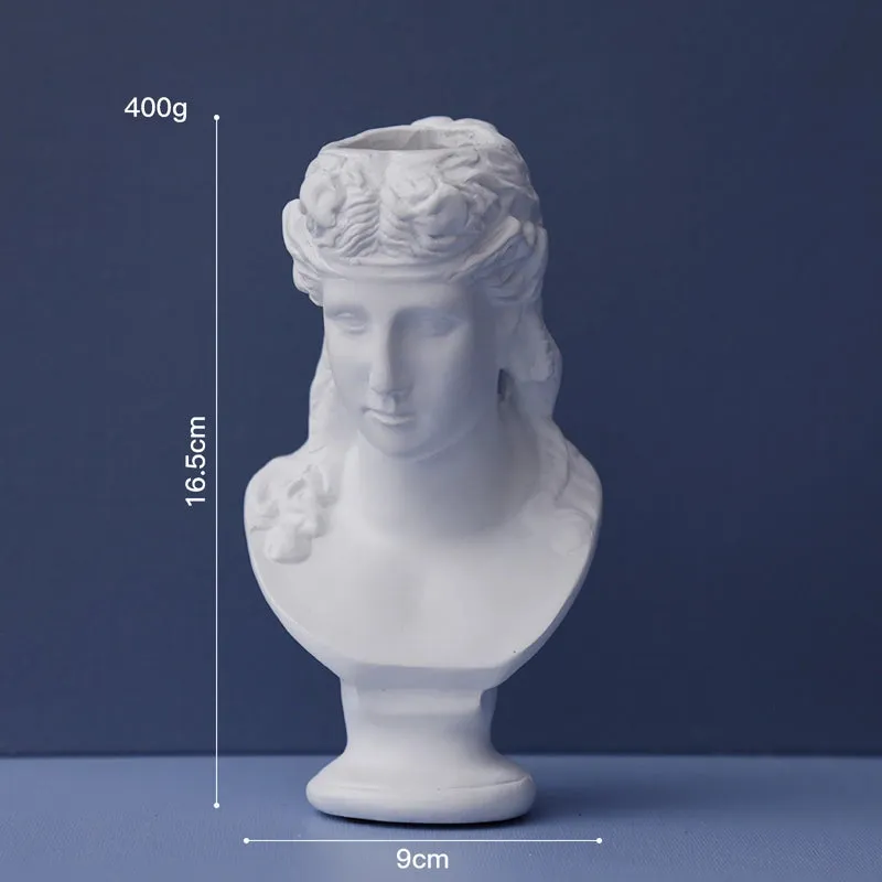 Retro White Statue Pen Holder and Desk Organizer