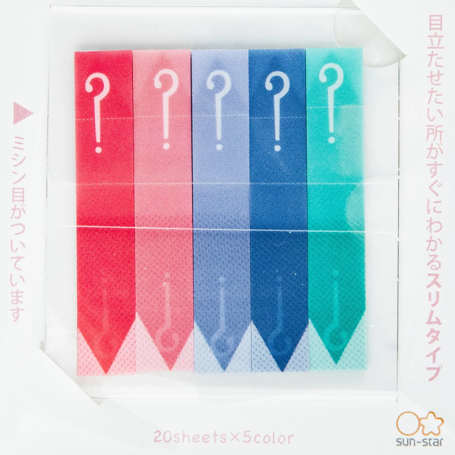Sun-Star Piri-it! Sticky Notes 20 Sheets x 5)