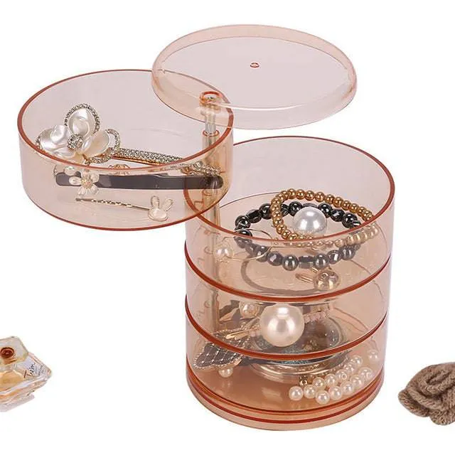 Tiers Rotatable Round Jewelry Organizer