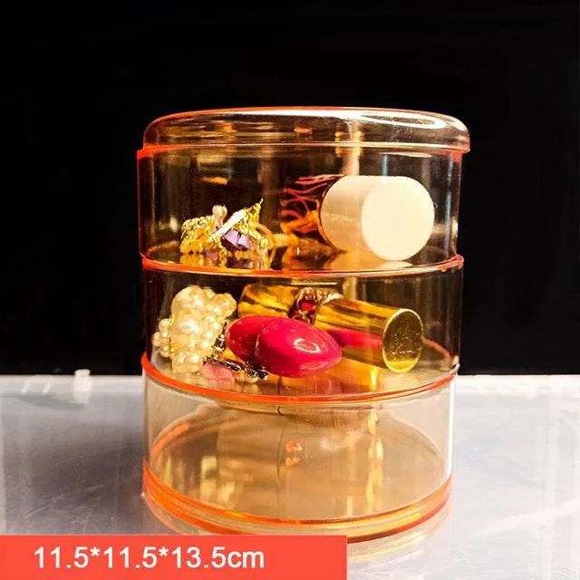 Tiers Rotatable Round Jewelry Organizer