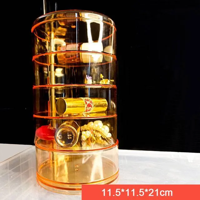 Tiers Rotatable Round Jewelry Organizer