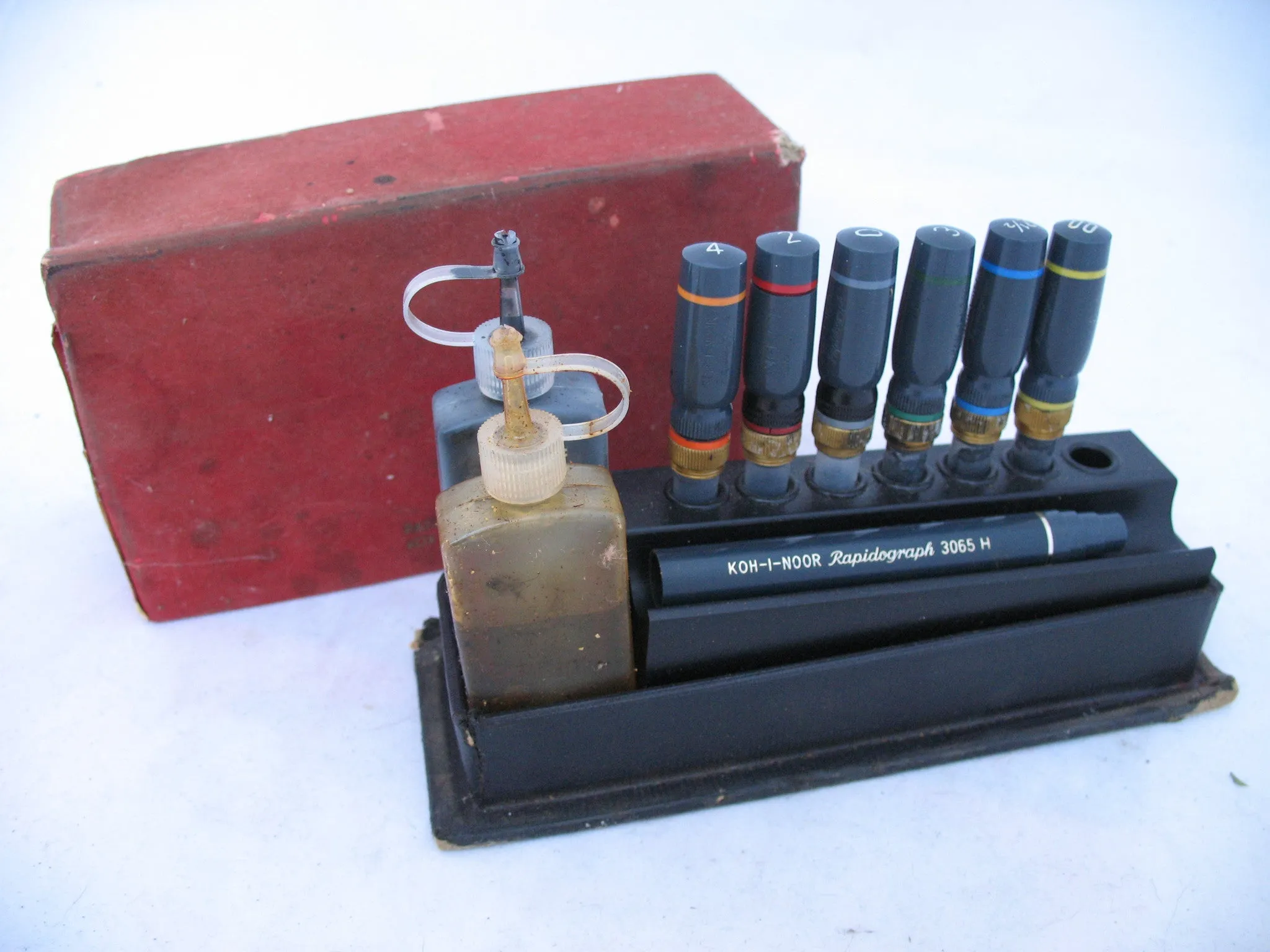Vintage KOH-I-NOOR KOHINOOR RAPIDOGRAPH Engineering Drafting Drawing Lettering PENS PEN