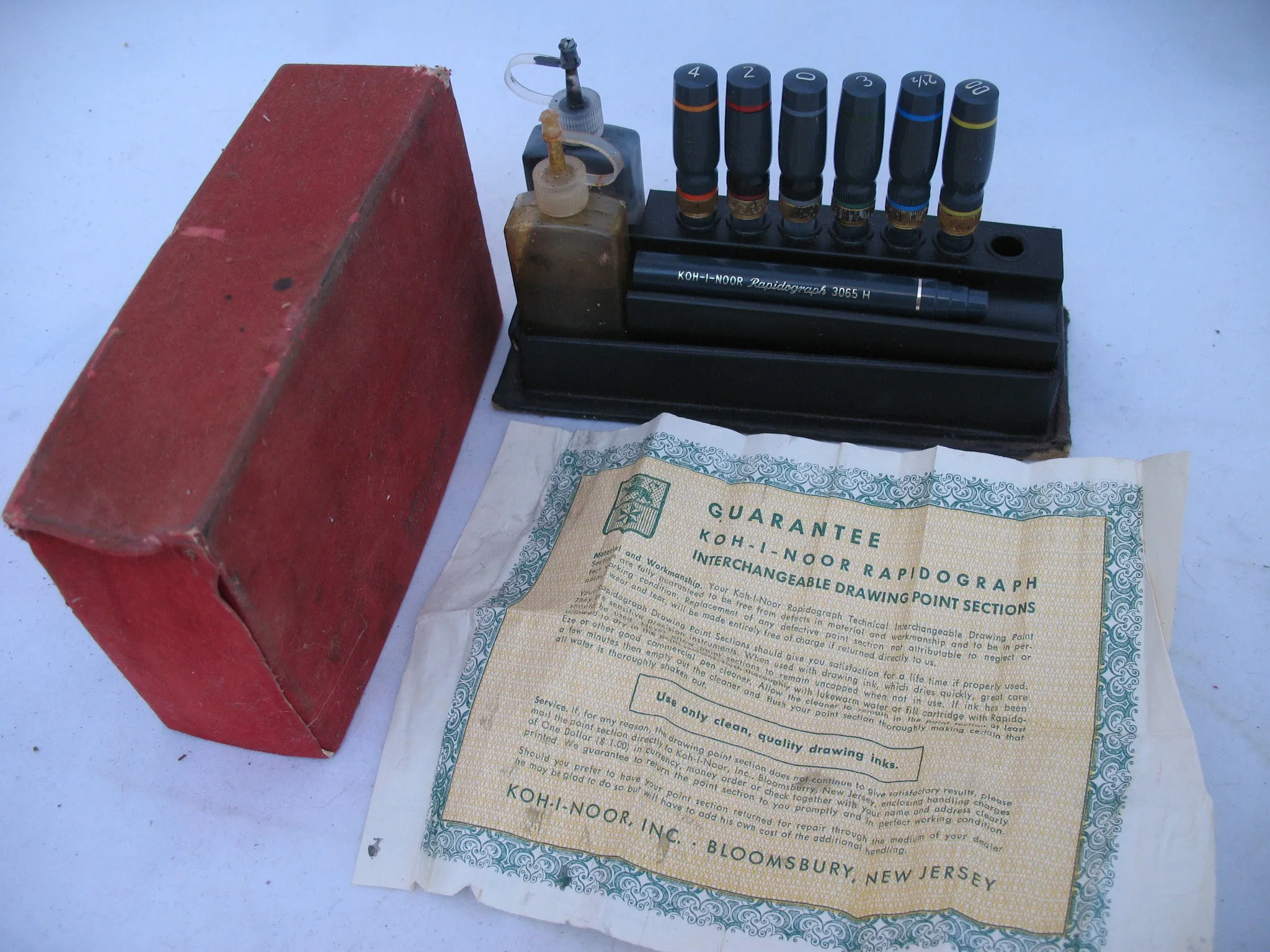 Vintage KOH-I-NOOR KOHINOOR RAPIDOGRAPH Engineering Drafting Drawing Lettering PENS PEN
