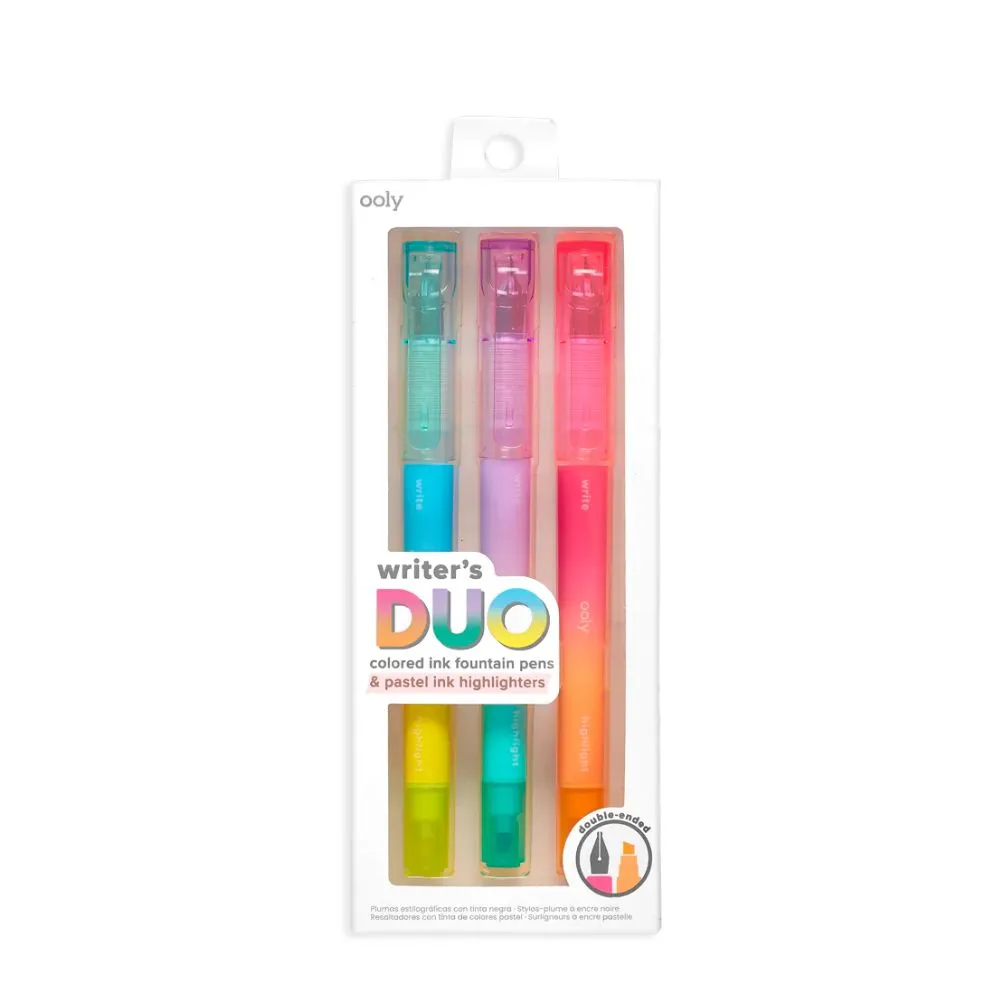 Writer's Duo 2 in 1 Fountain Pens Highlighters