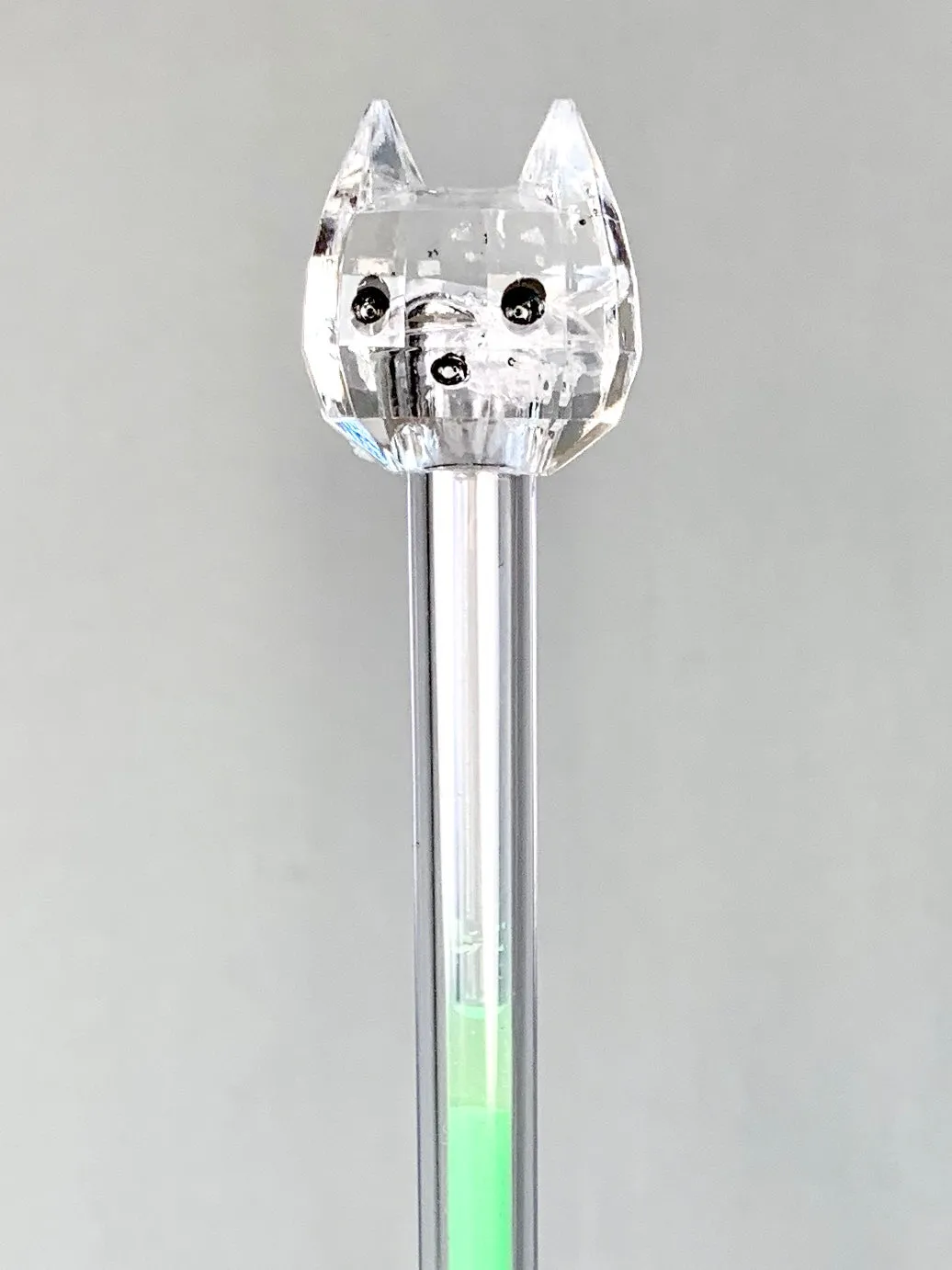 X 22292 RAINBOW DIAMOND CAT GEL PEN-DISCONTINUED