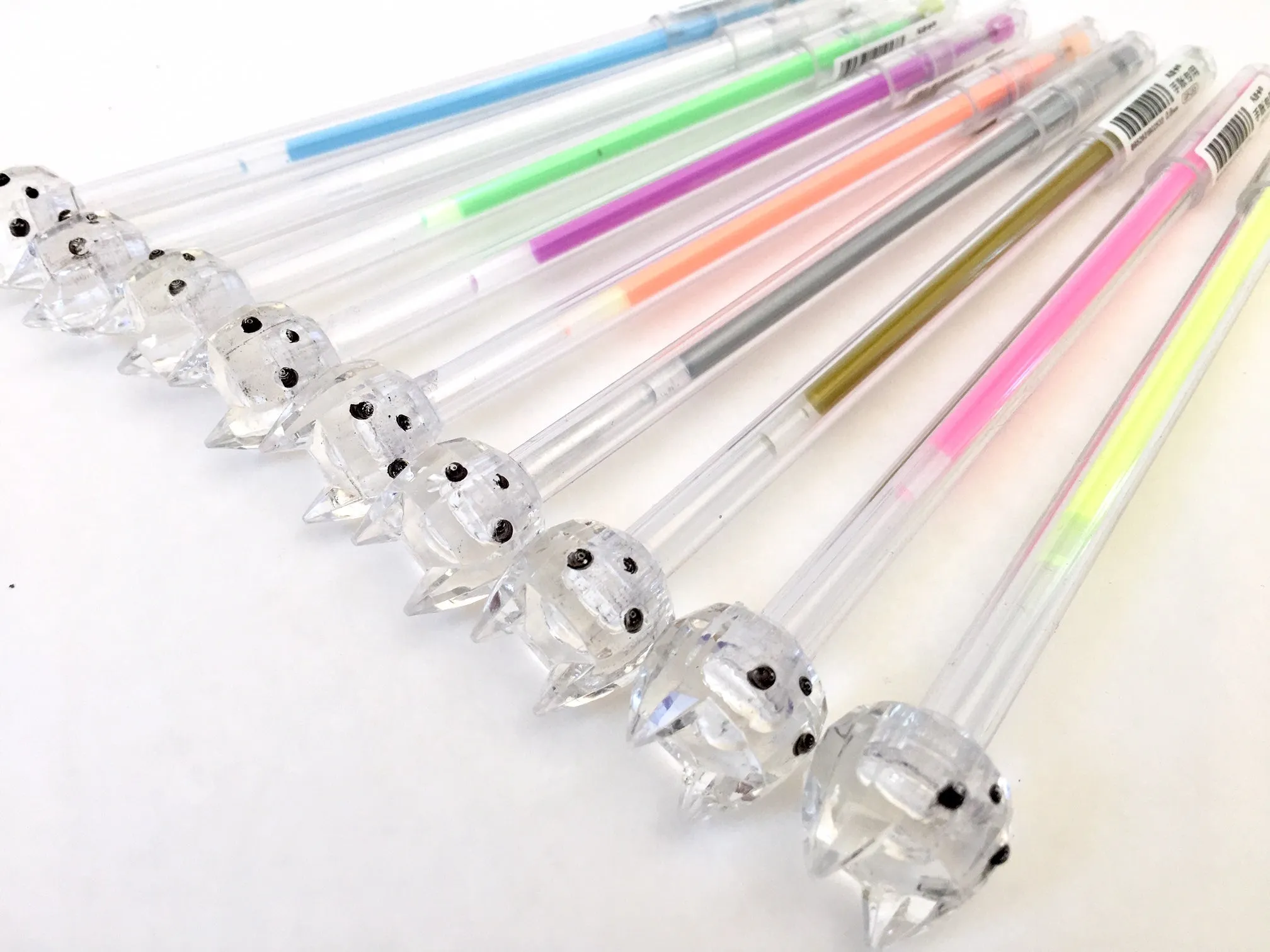 X 22292 RAINBOW DIAMOND CAT GEL PEN-DISCONTINUED