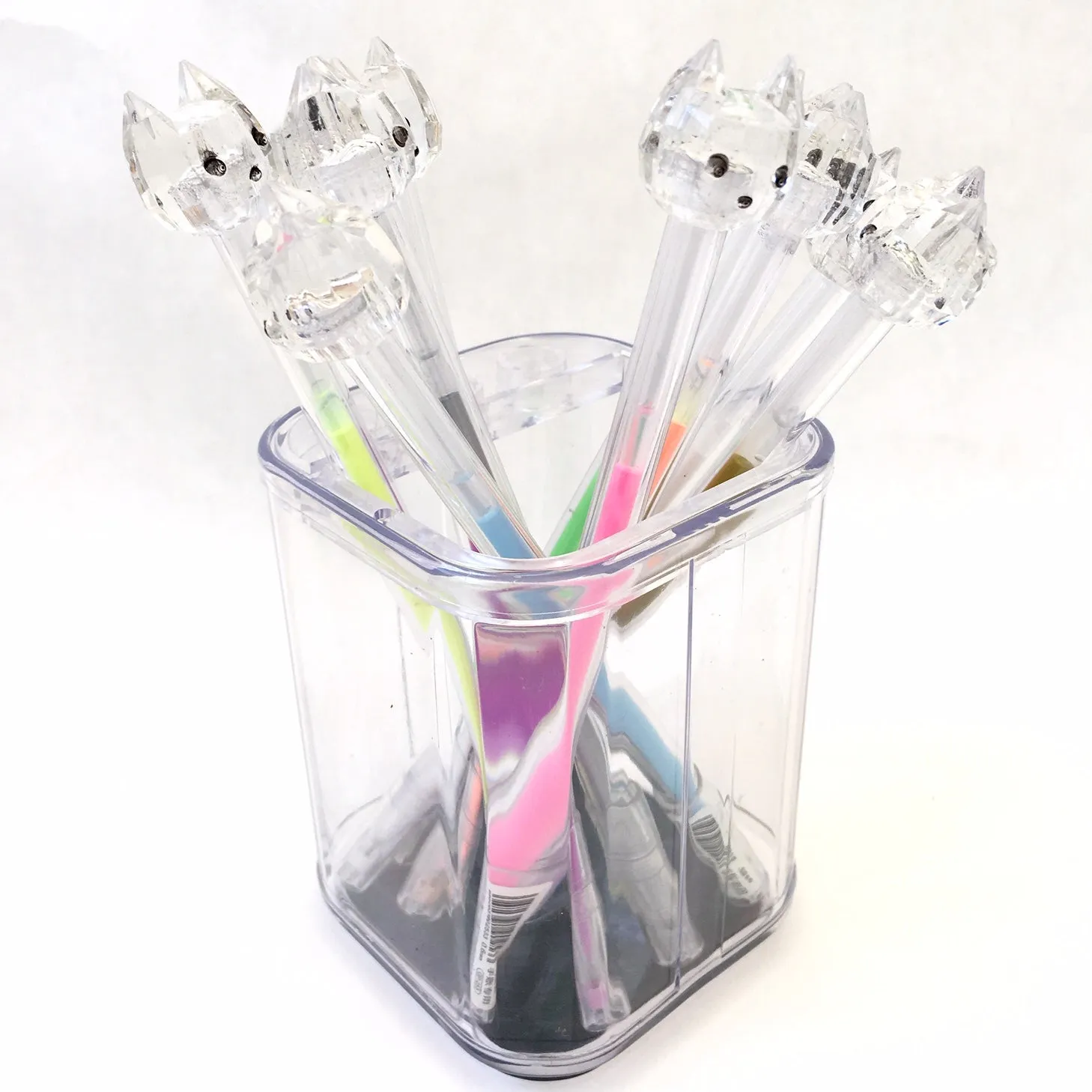 X 22292 RAINBOW DIAMOND CAT GEL PEN-DISCONTINUED