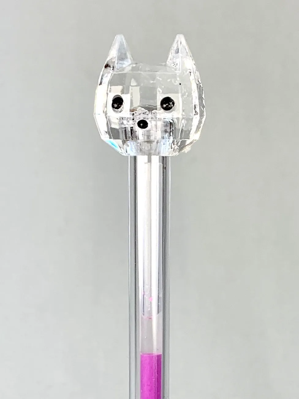 X 22292 RAINBOW DIAMOND CAT GEL PEN-DISCONTINUED