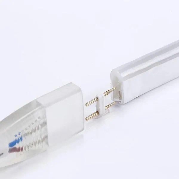 Yellow Neon Flex 220V 240V 8x16mm 120LEDs/m IP65 Waterproof with UK Plug